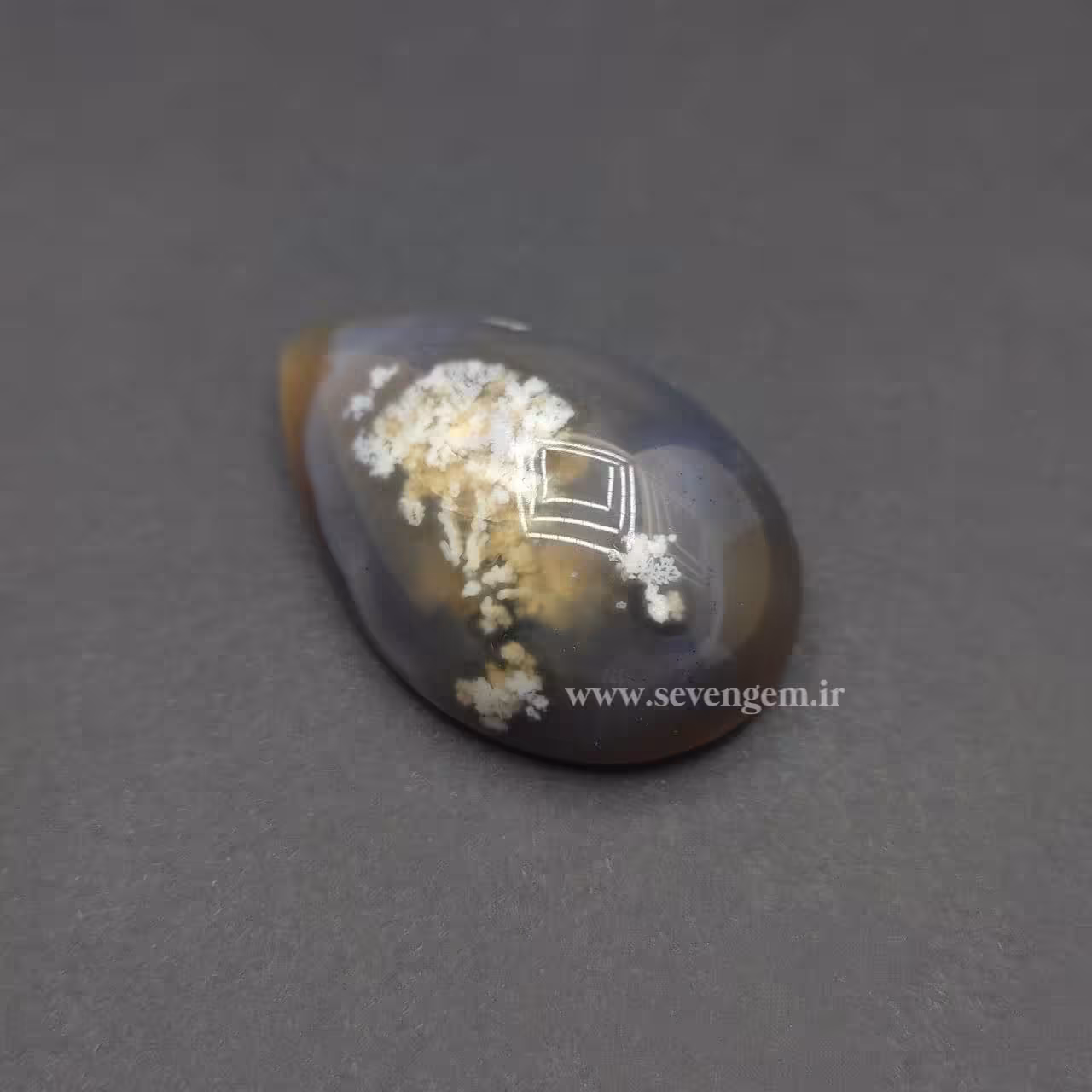 نگین عقیق شجر شکوفه (کد751)