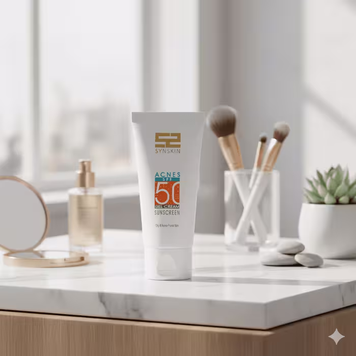 ژل کرم ضد آفتاب اکنس SPF50 ساین اسکین