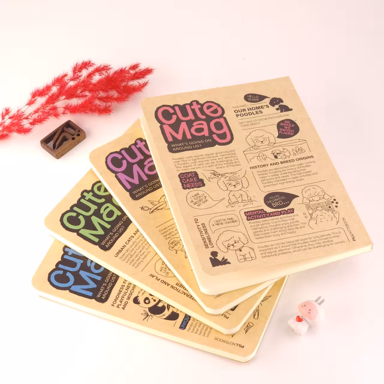دفتر پیل کیوت مگ جیبی PILL Cute mag notebook A6