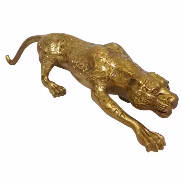 مجسمه یوزپلنگ برنزی