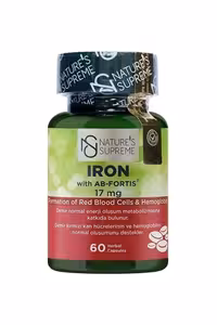 کپسول آهن 17 میلی گرم Natures Supreme - بسته 60 عددی