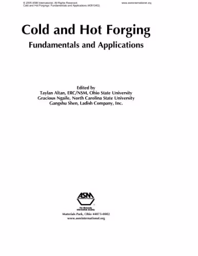 خرید و دانلود نسخه کامل کتاب Cold And Hot Forging: Fundamentals And Applications