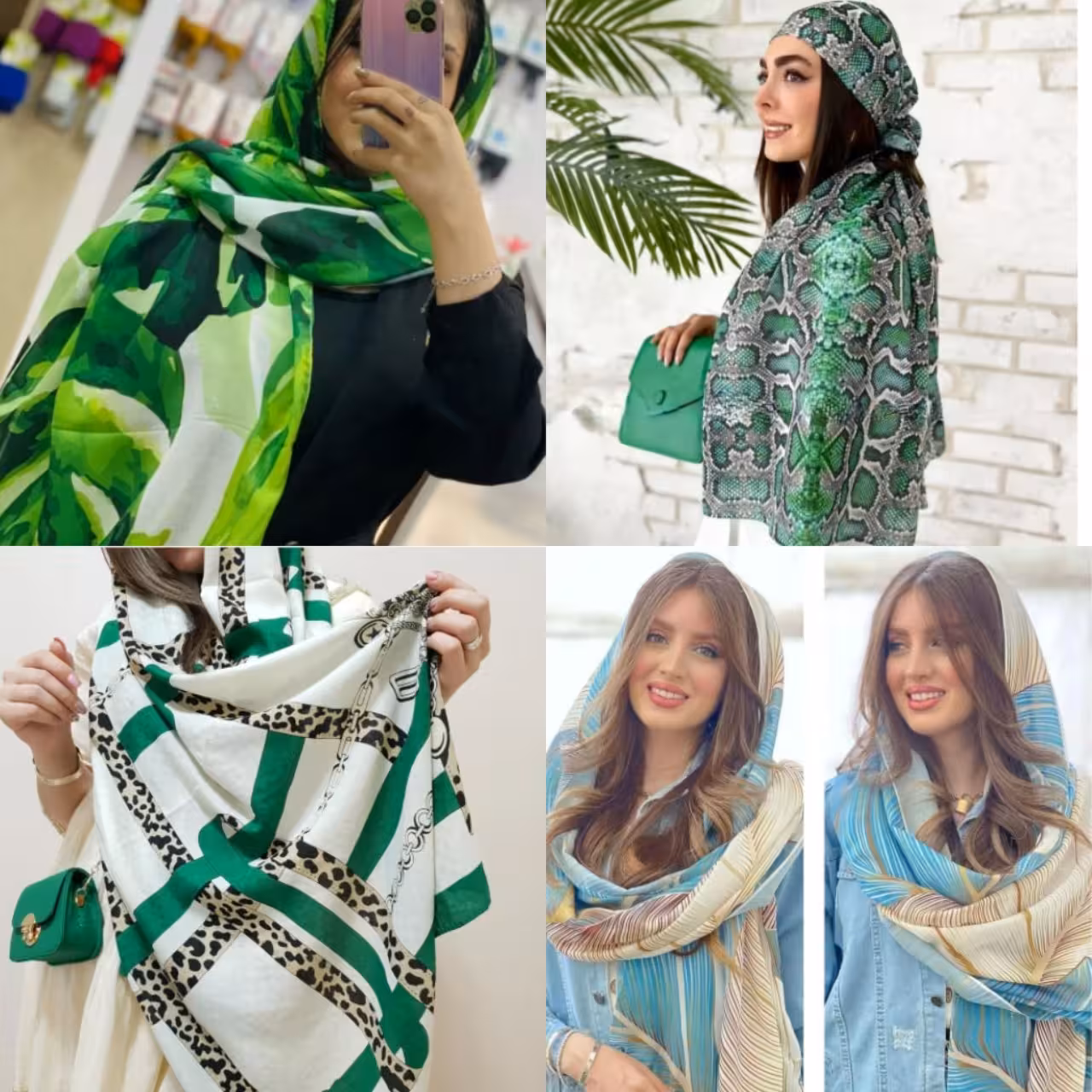 شال تابستانی 100 درصد نخ