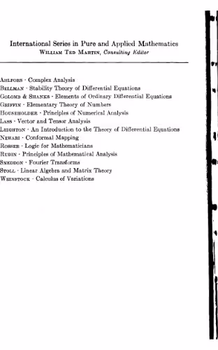 خرید و دانلود نسخه کامل کتاب Stability theory of differential equations