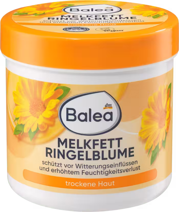 ژل کرم گل همیشه بهار باله آ (برای پوست خشک دست، صورت، بدن) آلمان Balea Melkfett Ringelblume