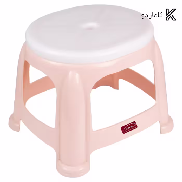 چهارپایه کوتاه دو رنگ ناصر پلاستیک کد 919 ( بسته 12 عددی )