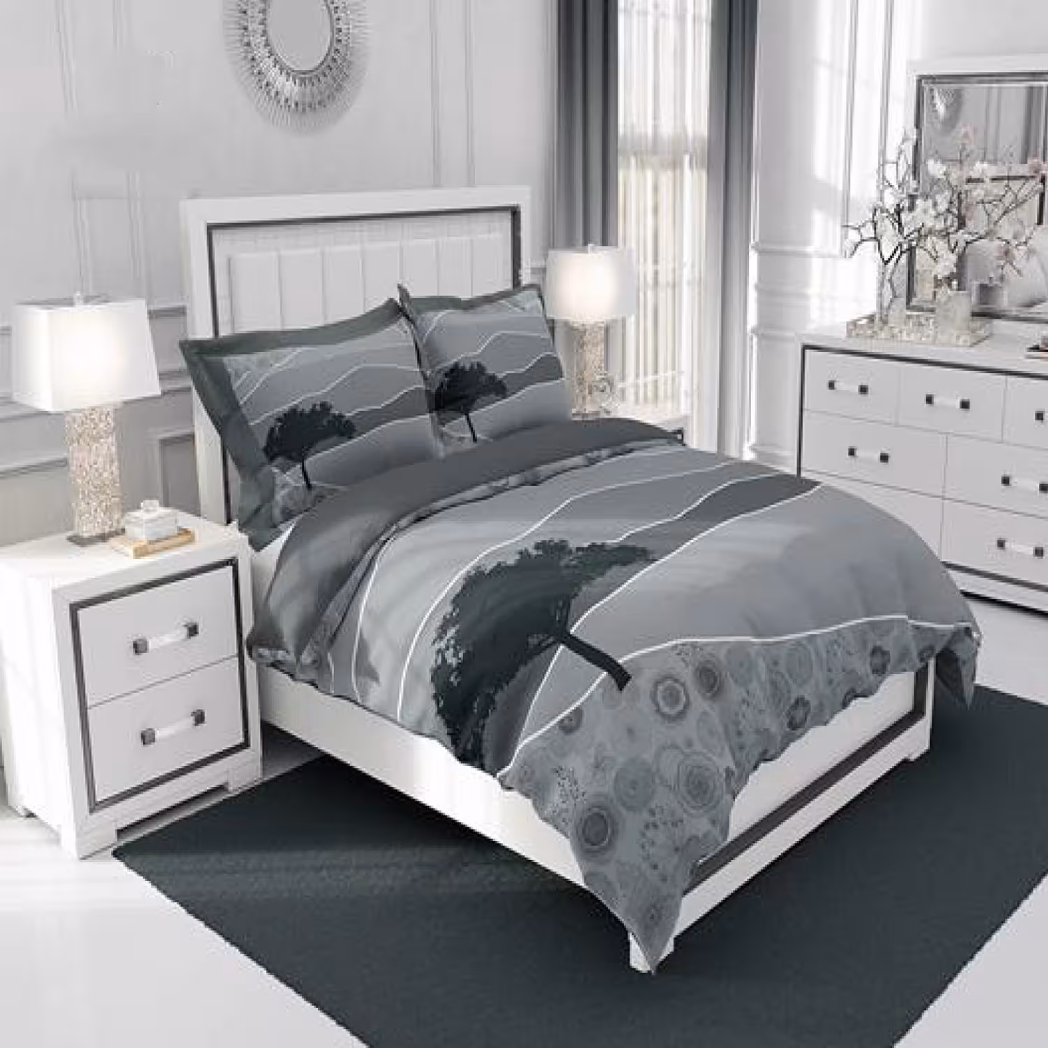 سرویس روتختی طرح‌دار چیداری مدل 4059