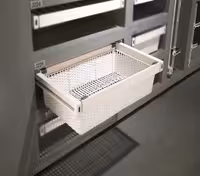 سبد حصیری ریلی داخل کمد لباس سفید ABS  سایز 90 فانتونی کد J226