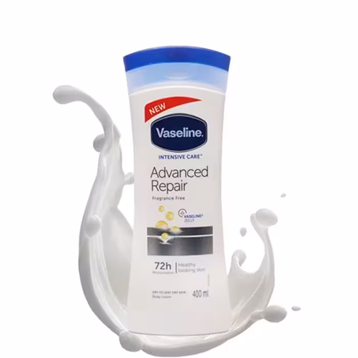 لوسیون بدن وازلین Vaseline مدل Advanced Repair حجم 400 میل