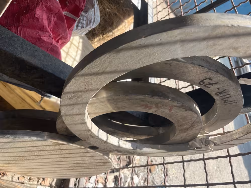 فلنج عینکی 12 اینچ فلت فیس کلاس 150 از جنس A /SA 182 F316 L