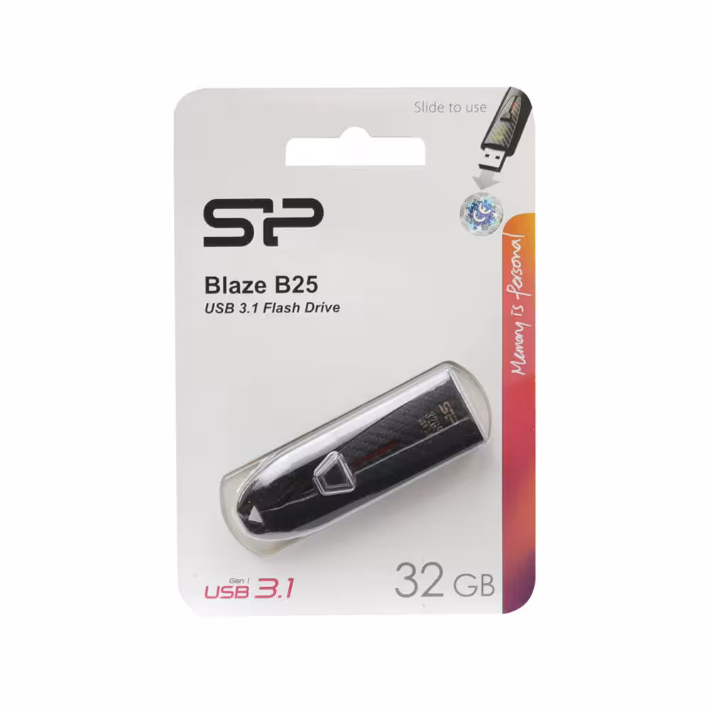 فلش مموری سیلیکون پاور مدل Blaze B25 ظرفیت 32 گیگابایت
