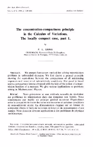 خرید و دانلود نسخه کامل کتاب The concentration-compactness principle in the Calculus of Variations