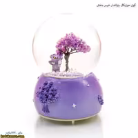 گوی موزیکال چراغدار خرس بنفش