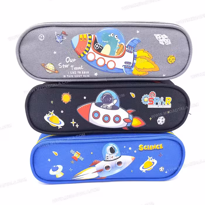 جامدادی دو زیپ فضانورد دایناسور