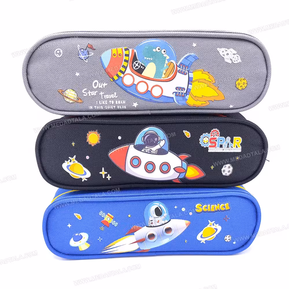 جامدادی دو زیپ فضانورد دایناسور