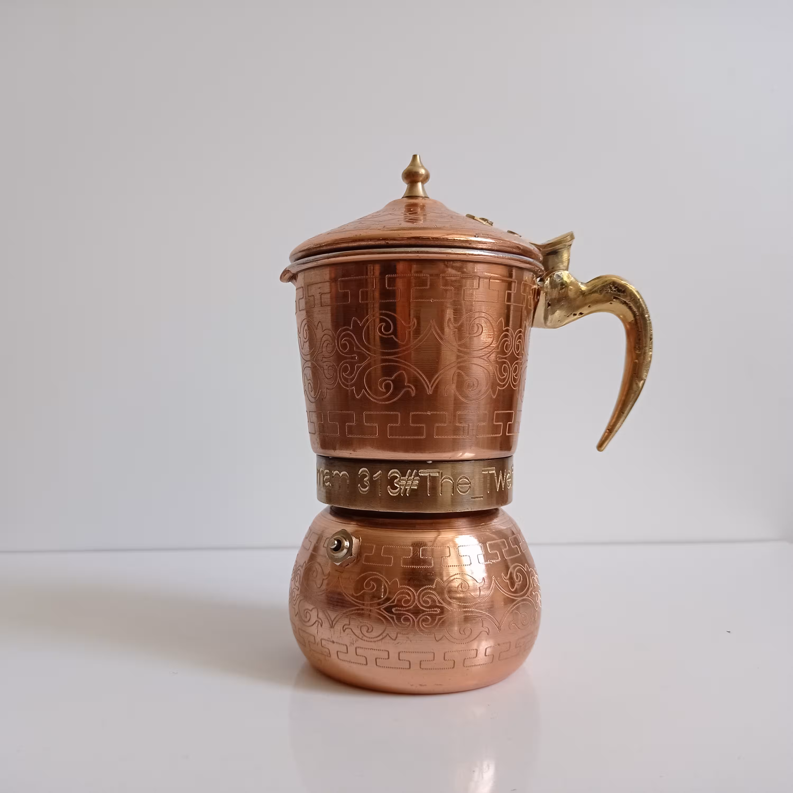 موکاپات 6 کاپ مسی طرحدار نانو شده کاملا دست ساز با کیفیت عالی 