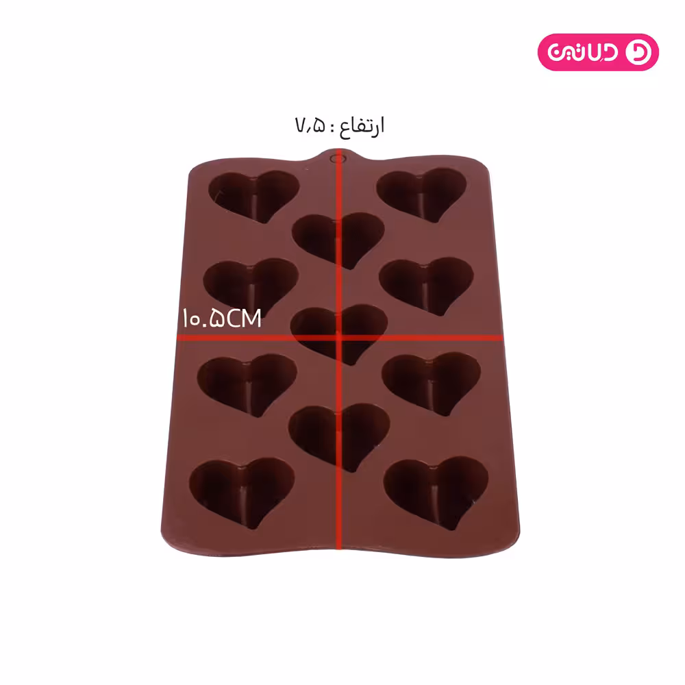 قالب سیلیکونی ممتاز شکلات قلب پروانه ای