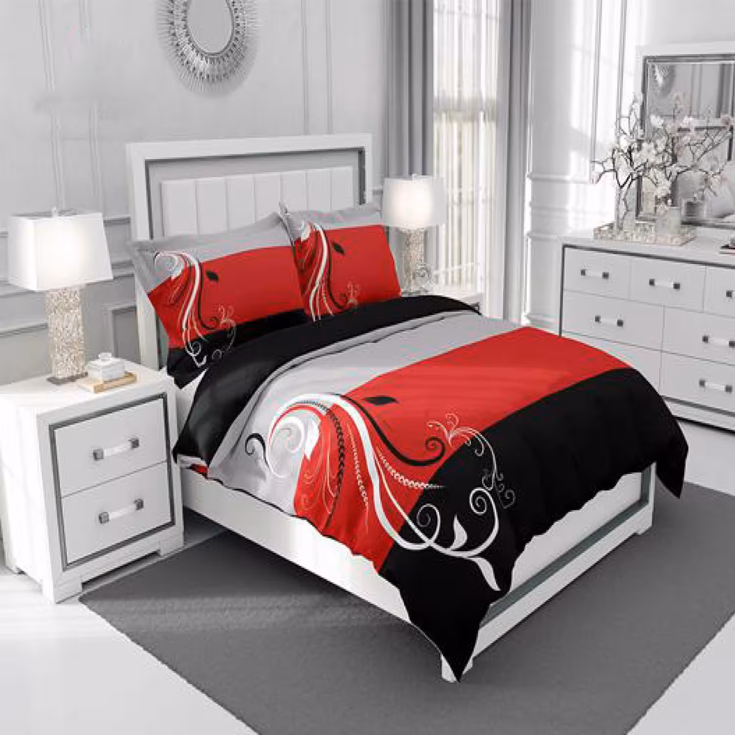 سرویس روتختی طرح‌دار چیداری مدل 4075