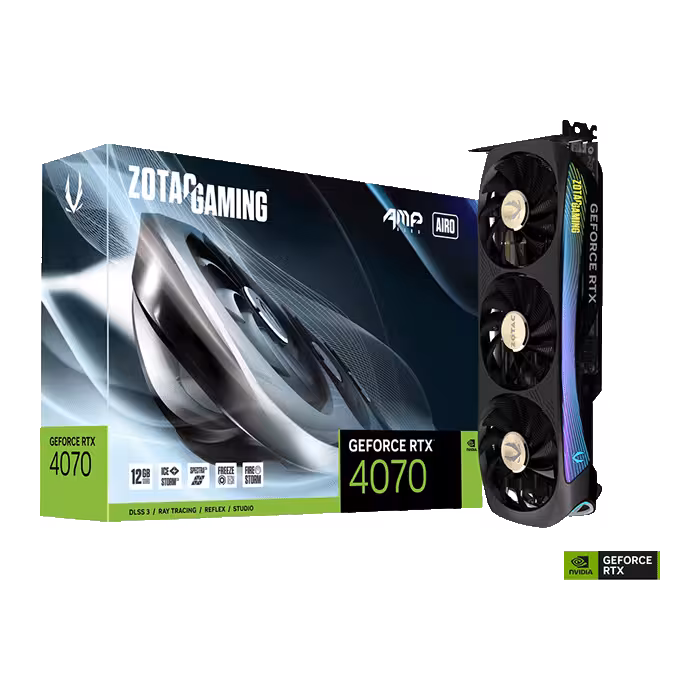 قیمت و خرید کارت گرافیک زوتک مدل ZOTAC GeForce RTX 4070 AMP AIRO