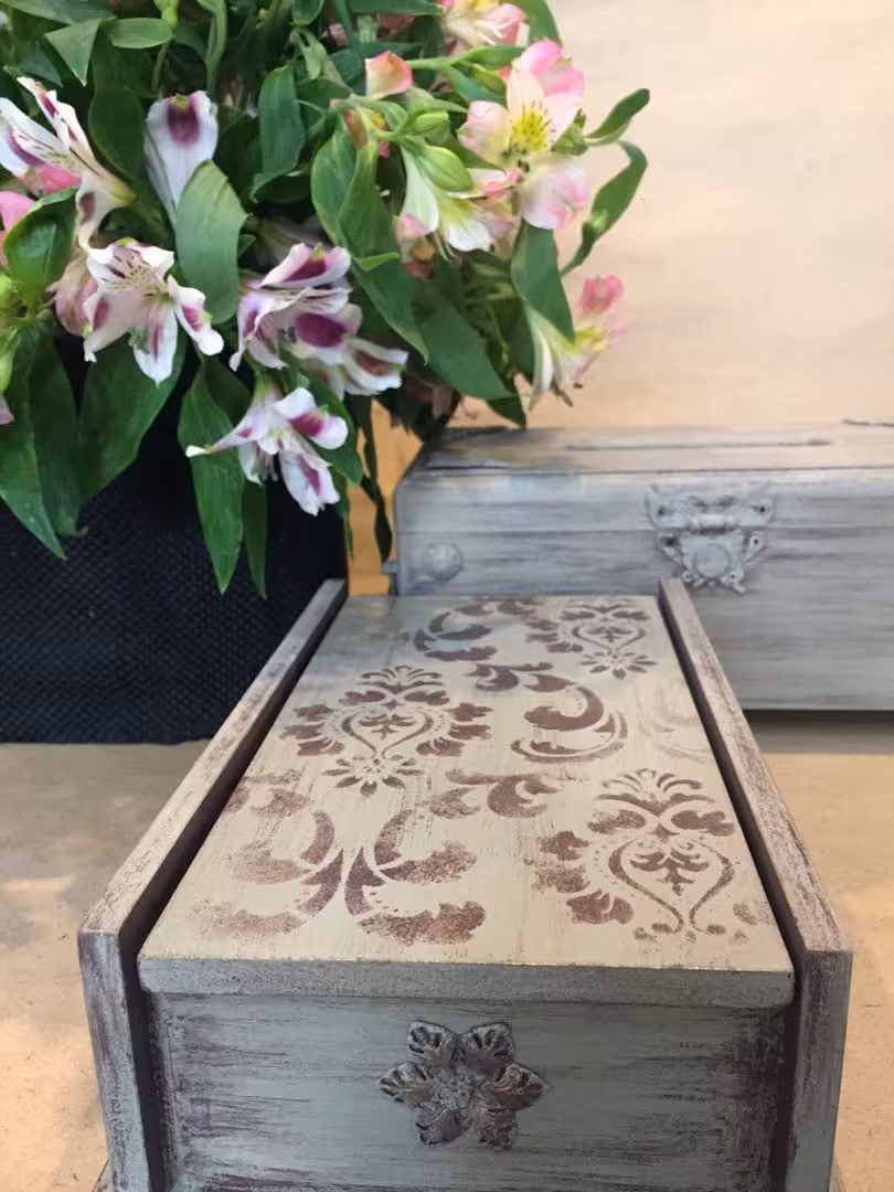 باکس کارد و چنگال پتینه کاری کد 101512