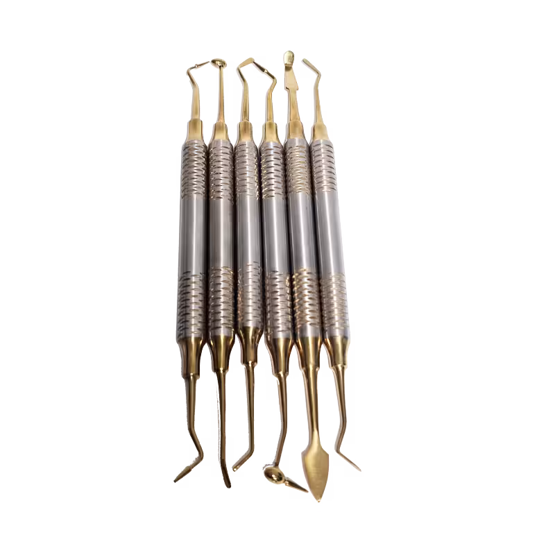 کیت 6 عددی قلم کامپوزیت طلایی Composite Filling Instrument