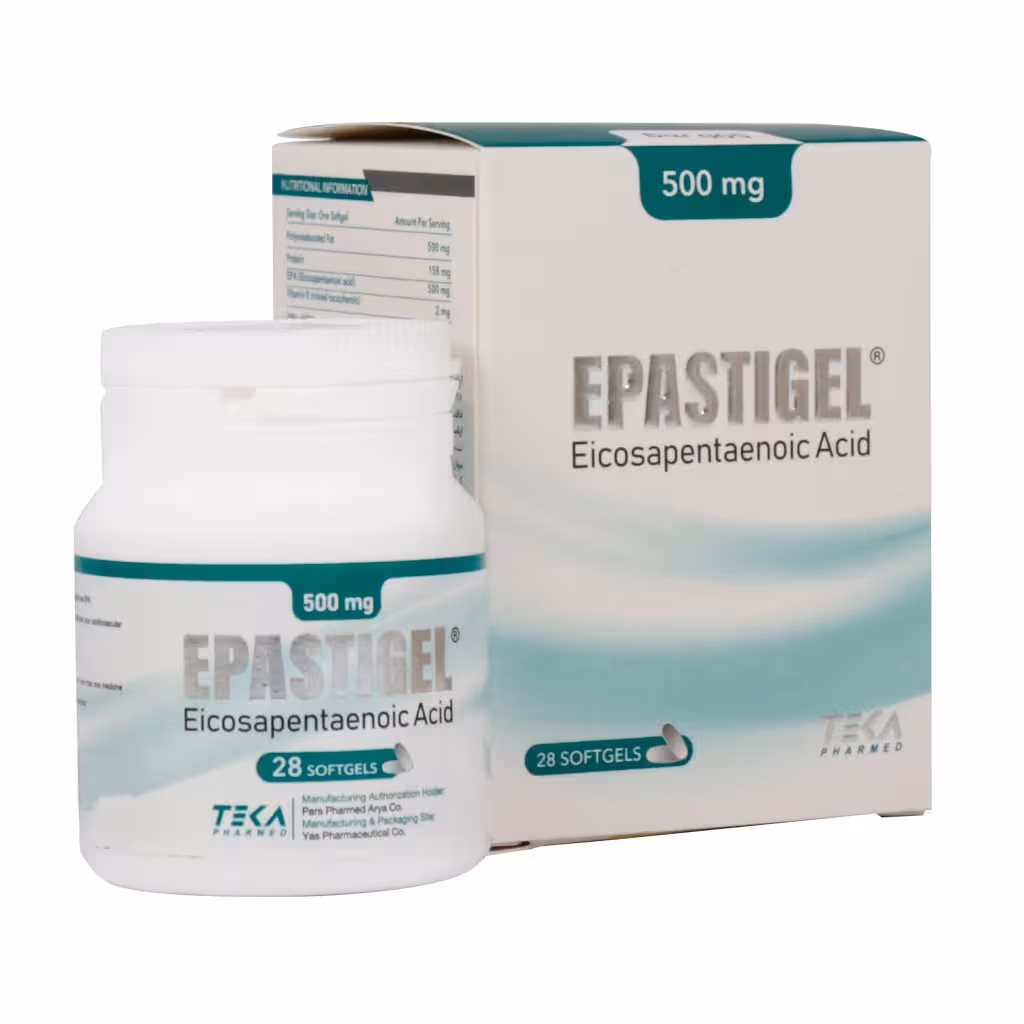 سافت ژل اپاستیژل 500 میلی گرم تکا فارمد 28 عدد | Teka Pharmed Epastigel 500 mg
