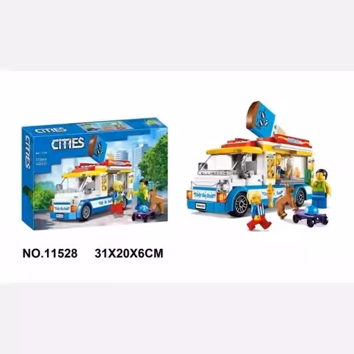 لگو ماشین بستنی فروشی وارداتی کد11528