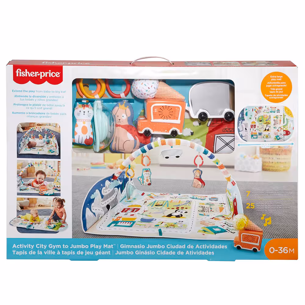 تشک بازی کودک Fisher Price مدل شهری