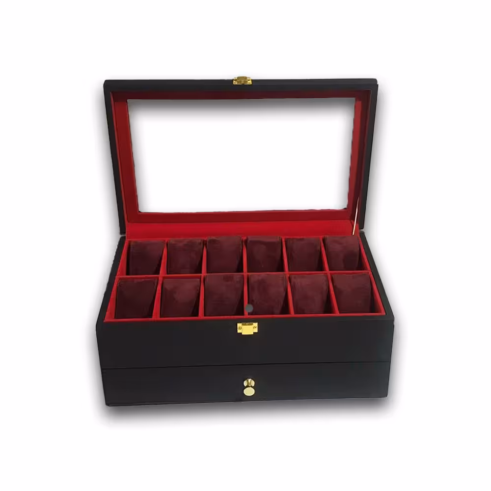 جعبه کلکسیونی 2 طبقه 12 تایی ساعت مچی Collectible Box For Watch