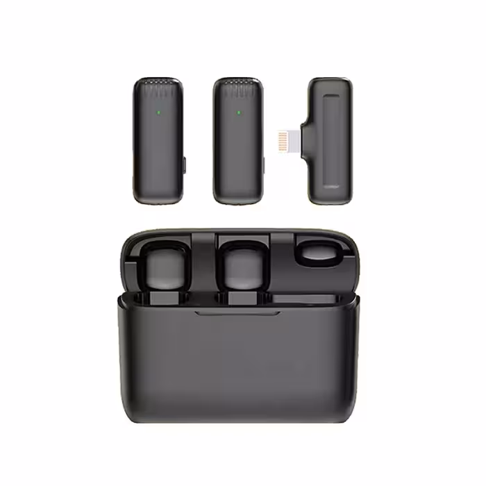 میکروفن یقه ای بیسیم مدل J13 Dual Lightning