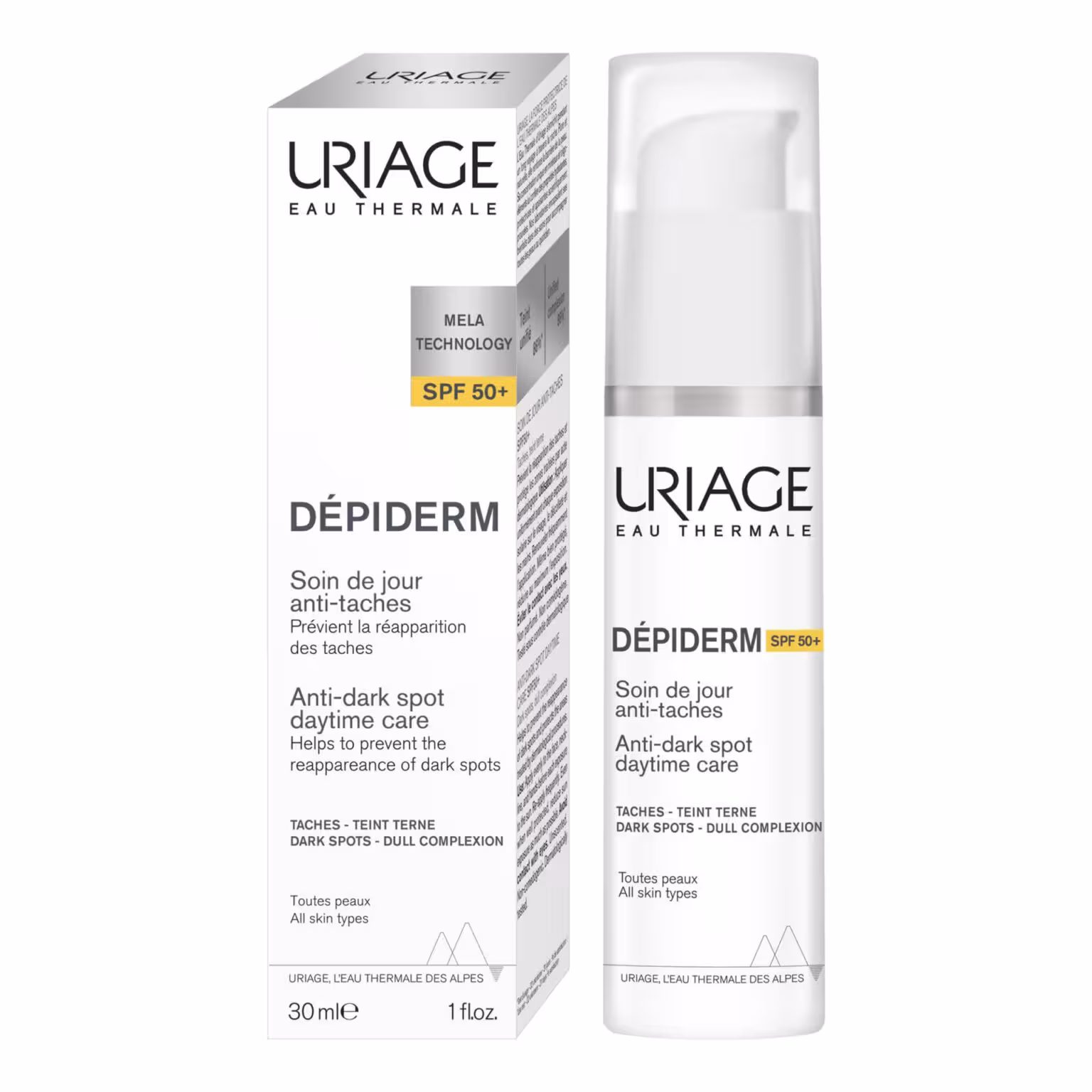 کرم ضد لک و ضد آفتاب دپیدرم اوریاژ SPF50 | محافظت بالا، کاهش لک، مناسب انواع پوست