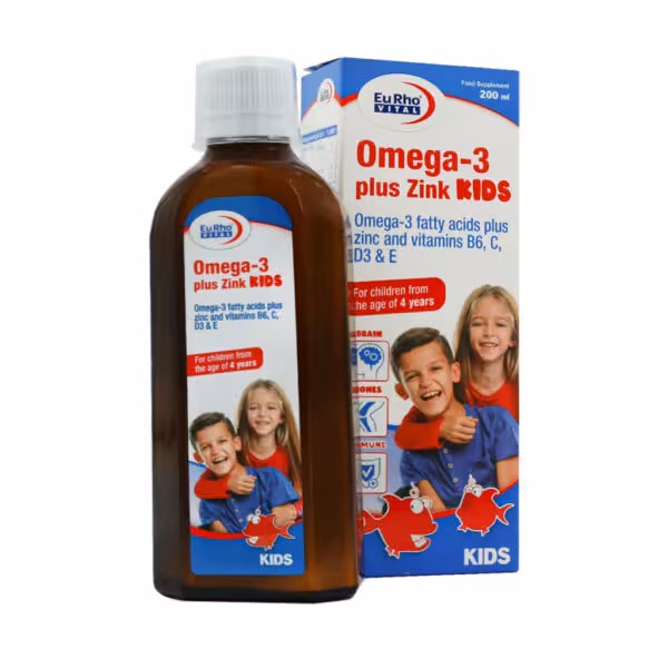 شربت امگا 3 پلاس زینک کیدز یوروویتال - داروخانه آنلاین بوکان