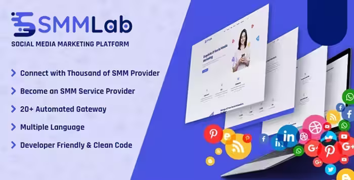 دانلود اسکریپت پلتفرم بازاریابی اجتماعی SMMLab