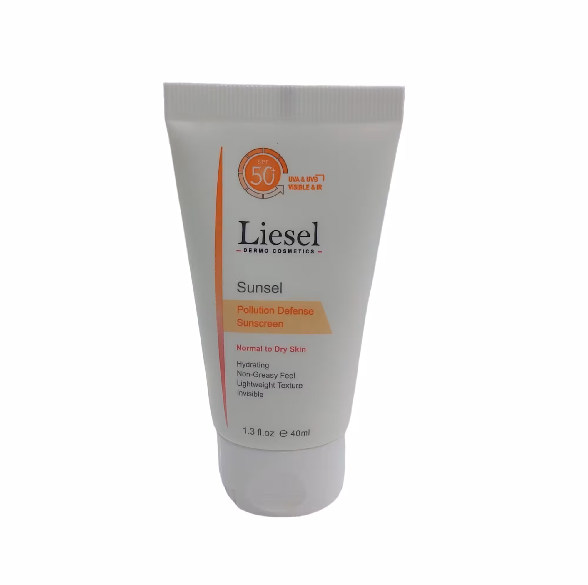کرم ضدآفتاب spf 50 پوست خشک و نرمال بی رنگ لایسل