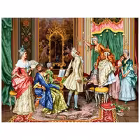 نخ و نقشه فرانسوی طرح فوت شمع کد 24079