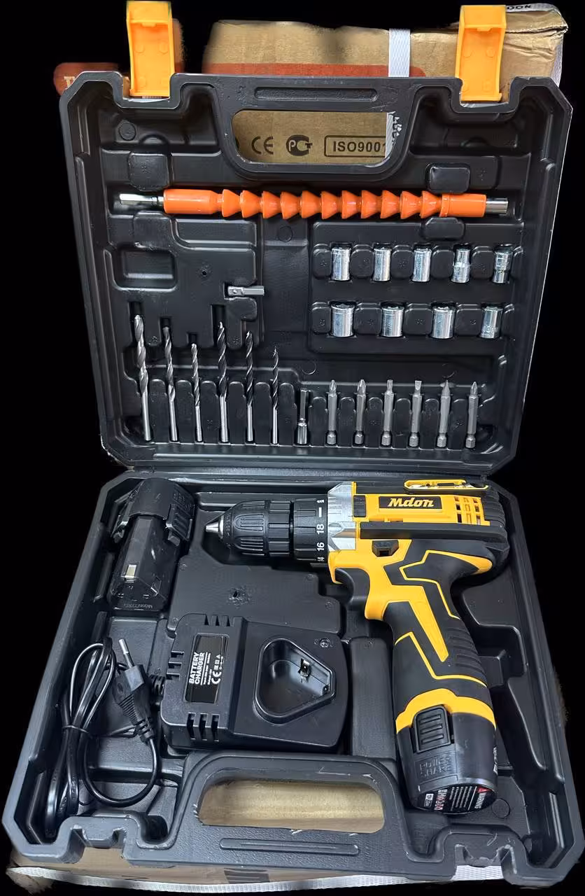 دریل شارژی 12 ولت دوباطری مدون مدل 12V