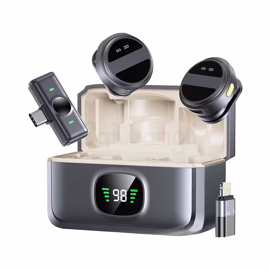 میکروفون بی سیم یقه ای Dual Wirreless Microphone SX21