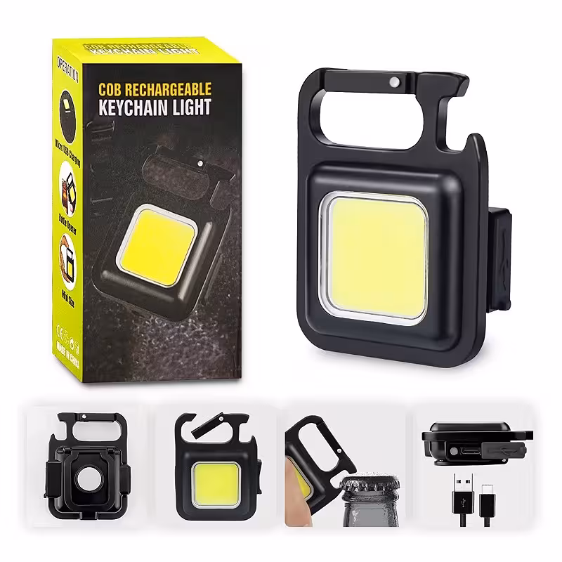 چراغ تاکتیکال کمپینگ مدل COB Rechargeable Keychain Light