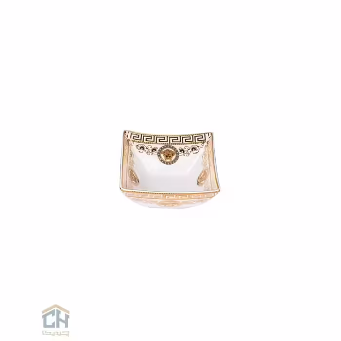 پیاله سرامیکی مربع گلدکیش ست 6 تایی طرح Versace مدل GK791806