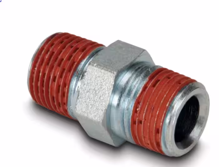 اتصالات فشار قوی نوک مدل FZ1617 سوزنی شش ضلعی ، حداکثر فشار عملکرد 10٫000 psi اتصال از 3/8 اینچ NPTF نر به 3/8 اینچ NPTF نر