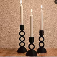 شمعدان رومیزی مجموعه سه عددی