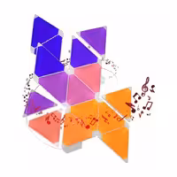 خرید پنل هوشمند روشنایی 15 تکه نانولیف مدل Nanoleaf Rhythm Edition با بهترین قیمت
