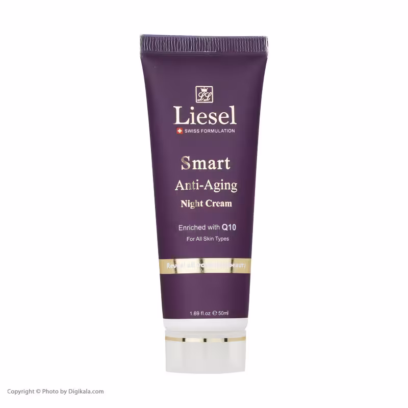 کرم ضد چروک شب تیوپی لایسل مدل اسمارت smart حجم 50 میلی لیتر | Liesel Smart Anti-Aging Night Cream 50 ml