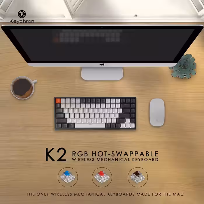 کیبورد مخصوص بازی کیکورن مدل K2 V2 Hot-Swappable
