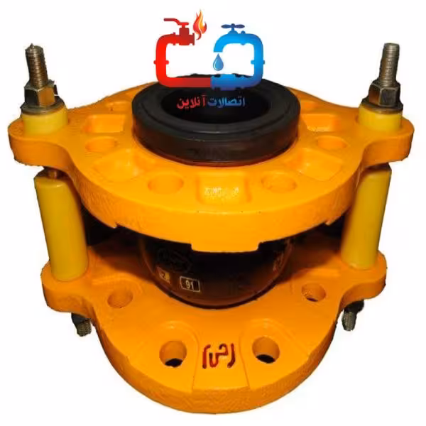 لرزه‌گیر لاستیکی 5 اینچ آبی ارتعاشات صنعتی ایران