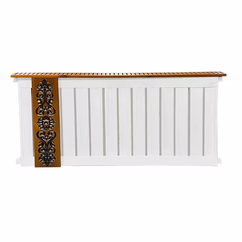 رادیاتور آلومینیومی چوبی هاتیپس مدل ارکیده سفید 135cm