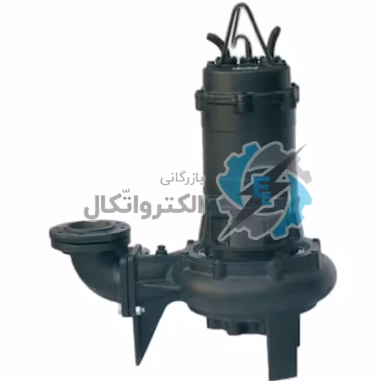 الکتروپمپ لجن‌کش چدنی خردکن‌دار ابارا مدل 3HP-80 DL/WC 5 2.2
