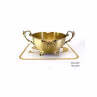 میوه خوری برنجی چهار پایه ترنج 43298