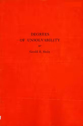 خرید و دانلود نسخه کامل کتاب Degrees of unsolvability.