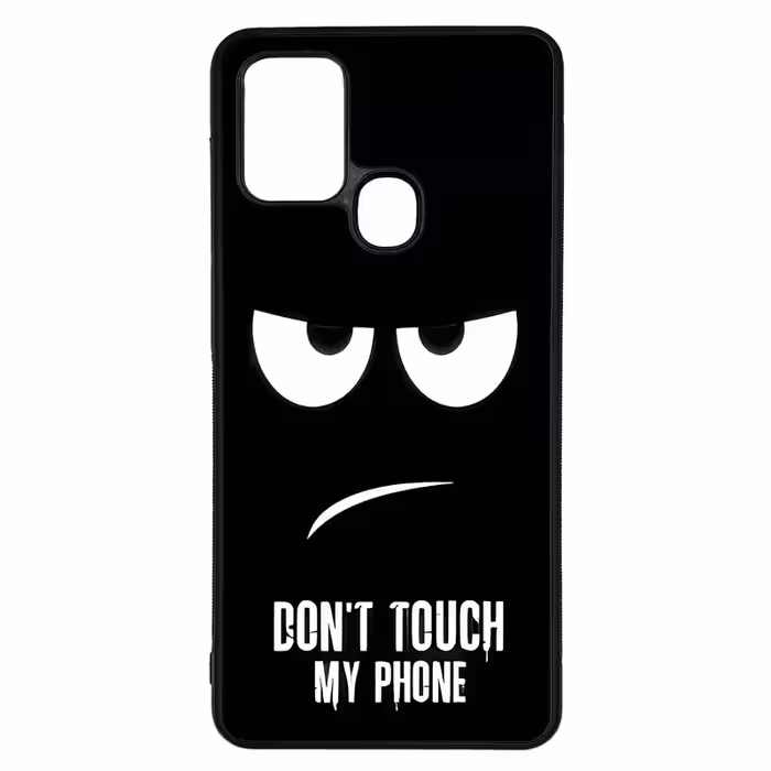 کاور طرح DONT TOUCH MY PHONE کد G-090 مناسب برای گوشی موبایل سامسونگ Galaxy A21s | دیجی قاب دونی